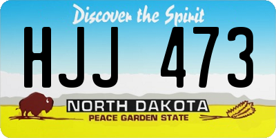 ND license plate HJJ473
