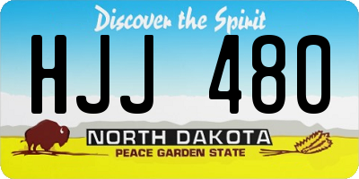 ND license plate HJJ480