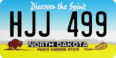 ND license plate HJJ499