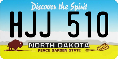 ND license plate HJJ510