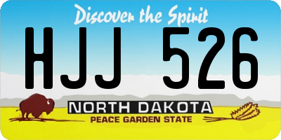 ND license plate HJJ526