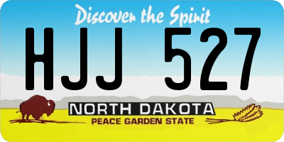 ND license plate HJJ527