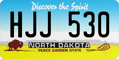 ND license plate HJJ530