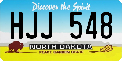 ND license plate HJJ548
