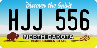 ND license plate HJJ556