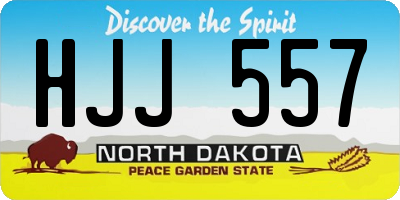 ND license plate HJJ557
