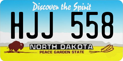 ND license plate HJJ558