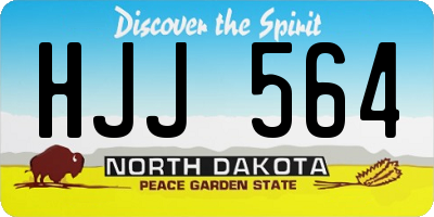 ND license plate HJJ564