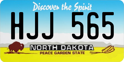 ND license plate HJJ565