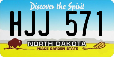 ND license plate HJJ571