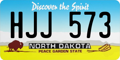 ND license plate HJJ573