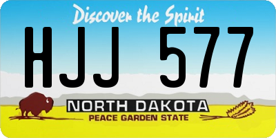 ND license plate HJJ577
