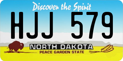 ND license plate HJJ579