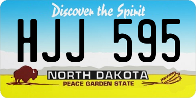 ND license plate HJJ595