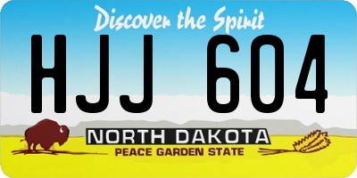 ND license plate HJJ604