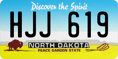 ND license plate HJJ619