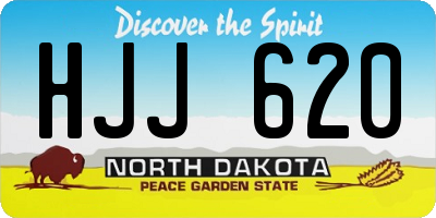 ND license plate HJJ620