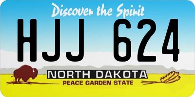 ND license plate HJJ624