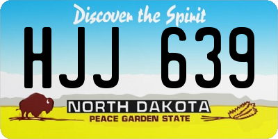 ND license plate HJJ639