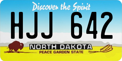 ND license plate HJJ642