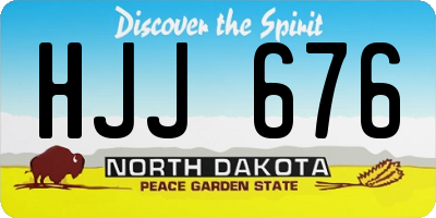 ND license plate HJJ676