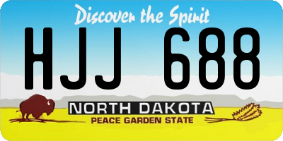 ND license plate HJJ688