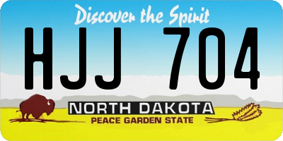 ND license plate HJJ704