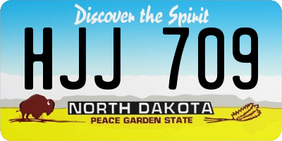 ND license plate HJJ709