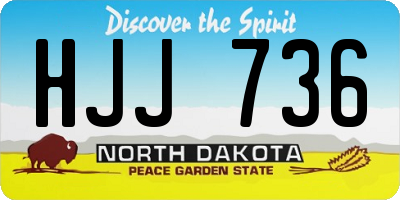 ND license plate HJJ736