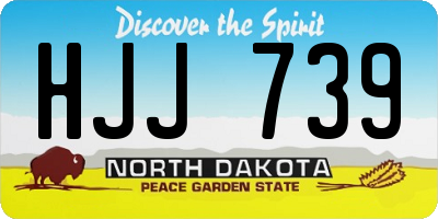ND license plate HJJ739