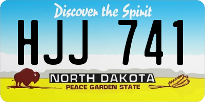 ND license plate HJJ741