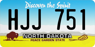 ND license plate HJJ751