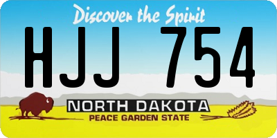 ND license plate HJJ754
