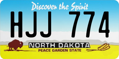ND license plate HJJ774