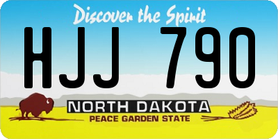 ND license plate HJJ790