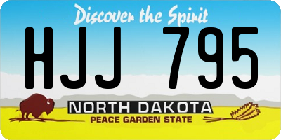 ND license plate HJJ795