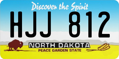 ND license plate HJJ812