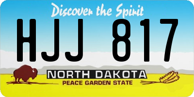 ND license plate HJJ817