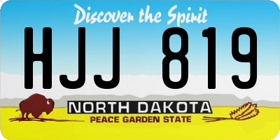 ND license plate HJJ819