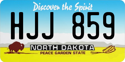 ND license plate HJJ859