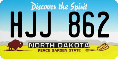 ND license plate HJJ862