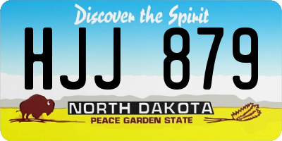 ND license plate HJJ879