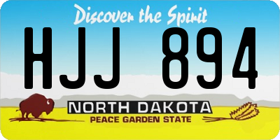 ND license plate HJJ894