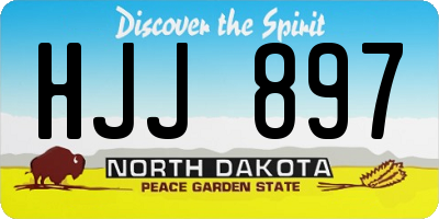 ND license plate HJJ897