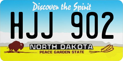 ND license plate HJJ902