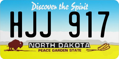 ND license plate HJJ917