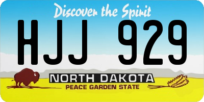 ND license plate HJJ929
