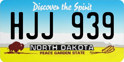 ND license plate HJJ939