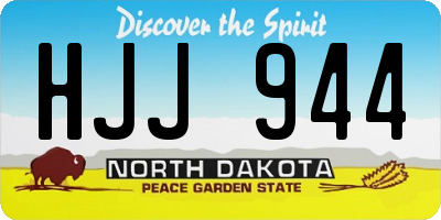 ND license plate HJJ944