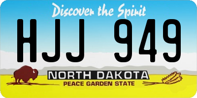 ND license plate HJJ949